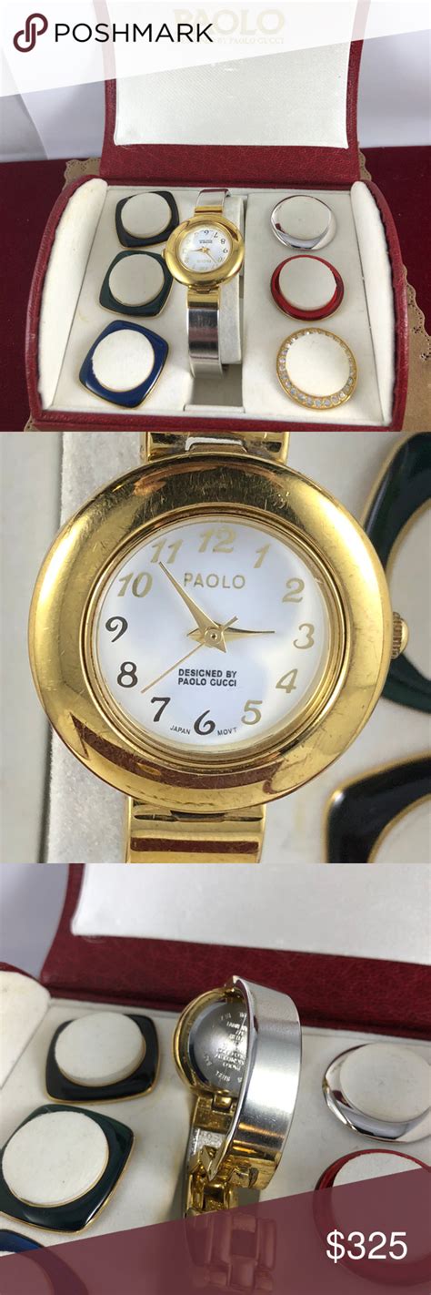 vintage paolo gucci womens watch|Gucci bezels only.